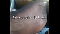 Crissy Nylon Fj Tease at Park Crissy Nylon Fj Tease at Park