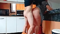 Stepmother gets fucked in the kitchen by her stepson 039 s friend