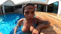 A morena queria me chupar na piscina Mr Matusalem Natzinha Morena