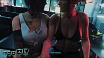 Cyberpunk 2077 Judy and Panam fucked shemale V