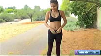 Lovely natural busty brunette teen goes for a run and fucks her juicy wet pussy with a ripe banana outdoors Lovely natural busty brunette teen goes for a run and fucks her juicy wet pussy with a ripe banana outdoors