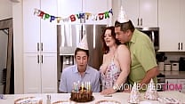 MILF Fucked By Stepson On His Birthday InFront Of Her Husband Emmy Demur