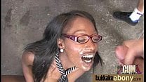 Hot ebony bukkake gangbang 25