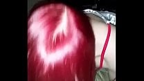 Ginger MILF eating cock