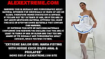 Extreme sailor girl Maria Fisting with cock dildo anal amp prolapse