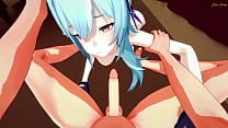 Eula gives you a POV blowjob then gets creampied on the floor   Genshin Impact Hentai  Eula gives you a POV blowjob then gets creampied on the floor   Genshin Impact Hentai