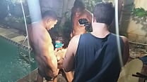 Bastidores da grava ccedil  atilde o com a novinha Ana Clara Bintencourt a beira da piscina Bastidores da grava ccedil  atilde o com a novinha Ana Clara Bintencourt a beira da piscina