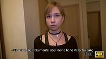 DEBT4k Teen Schuldner zahlt f uuml r Schulden mit zartem Mund und Vagina DEBT4k Teen Schuldner zahlt f uuml r Schulden mit zartem Mund und Vagina