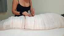 Part3 MUMMIFIED Handjob with interruption of cum for two minutes