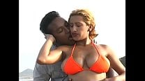 Latin blonde likes to watch sunset on the sea side after hot sex with black fellow Latin blonde likes to watch sunset on the sea side after hot sex with black fellow