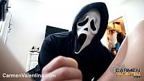 Cumslut Carmen Valentina gets a Halloween Cock and Cum treat