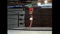 Couple of guys from installation staff make a pass at gorgeous fairhaired ring girl with big jugs Trina Michaels Couple of guys from installation staff make a pass at gorgeous fairhaired ring girl with big jugs Trina Michaels