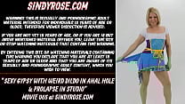 Sexy gypsy with weird dildo in anal hole amp prolapse in studio