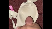 Busting a nut on a bra