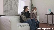 Tricky Agent Assfucked Christie B with her bf downstairs teen porn