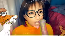 Velma amp the Monster Creampie Velma CHUPANDO gostoso o Pau do Monstro ate encher a Boquinha de Leitinho Scooby Doo