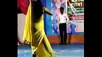 Puja in seducing sexy dance in village stage performance