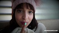 Sexy latin girl having fun in a dirty interview and masturbation AndreaGarcia net Sexy latin girl having fun in a dirty interview and masturbation AndreaGarcia net