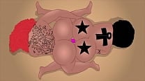Pussy lickers Bunz and Isis put dildos deep inside their Ebony pussies and big black tattooed asses in Hip hop Hentai fantasy cartoon Pussy lickers Bunz and Isis put dildos deep inside their Ebony pussies and big black tattooed asses in Hip hop Hentai fantasy cartoon