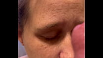 Slut gets spit on while he rsquo s jerking down her face Slut gets spit on while he rsquo s jerking down her face