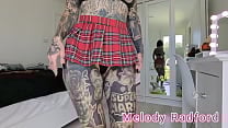 Short Black and Red Lingerie Skirt Try On Haul Closeup Melody Radford Short Black and Red Lingerie Skirt Try On Haul Closeup Melody Radford
