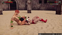 Aine O  039 Rackie VS Viktoria Iron  Naked Fighter 3D 
