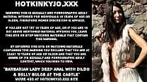 Barbarian lady deep anal fucking with dildo amp belly bulge at the castle Barbarian lady deep anal fucking with dildo amp belly bulge at the castle