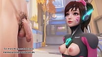 Overwatch Dva cosplay Blowjob Uncensored Hentai AI generated