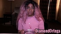 intense wet gagging in cute pink top featuring Diamond Ortega intense wet gagging in cute pink top featuring Diamond Ortega