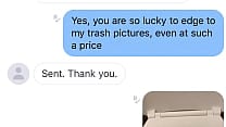 JT is a Finsub  amp  Pays a ton for photos of trash   screenshots   extreme finsub
