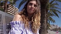 GERMAN SCOUT Magaluf Urlauberin Candice f uuml r Geld am Strand gefickt bei Strassen Casting