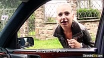 Jessie Sinclair gives bj in back of car Jessie Sinclair gives bj in back of car