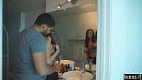 Cheating petite euro cuckolds her boyfriend