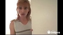 Mature MILF Sucks Off A Cock On Her Knees