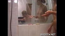 Stunning brunette darling Tanya bends down for sex