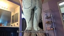 Sarah B female desperation amp wetting her jeans