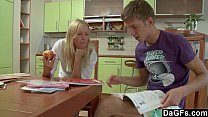 Dagfs Russian Teen Gets Fucked On The Kitchen Counter