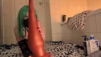 Slink Stretch huge dildo wrecking me double anal with a second Slink
