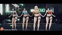 MMD RWBY Pac Man Dance