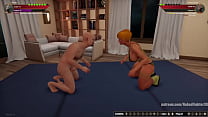 Johan VS Karen Krash Naked Fighter 3D