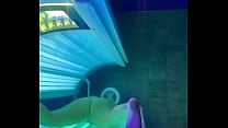 Ally White masturbates in tanning booth Ally White masturbates in tanning booth