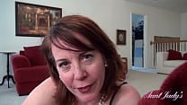 AuntJudys 53yo REDHEAD Texas Step Auntie Brie JERKS YOU OFF amp SUCKS YOUR COCK
