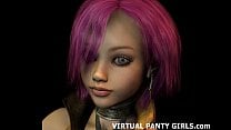 3d hentai stripper in tiny little pink panties
