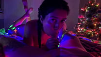 Girlfriend Gives Christmas Blowjob Falcon Al Katty West 1 15