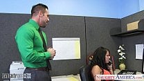 Chesty office babe Jensen fucking