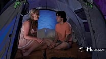 Stepson amp Stepmom Quiet Sex While Husband Works Outside The Tent Rachael Cavalli Elias Cash Daniel Shar