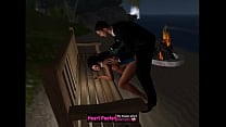 Sneaking for a quickie at the beach house party mp4