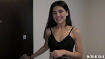 Meeting a new neighbor from Uzbekistan Tajikistan   Oriental beauty girl  