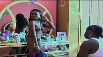 big titted ebony actress walks around naked on moive set at end of video big titted ebony actress walks around naked on moive set at end of video