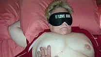 35 20250629 63yo Tennessee slutwife loves cock blindfolded fucked with her favorite BBC dildo